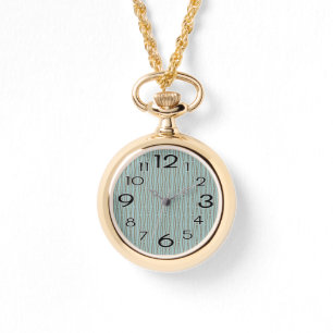 Montre Répétition géométrique bleu pâle