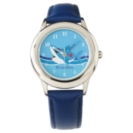 Montre requin de plage cool ajouter le nom