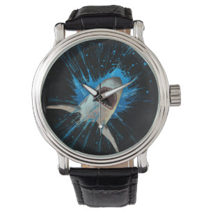 MONTRE REQUIN EAU ÉCLABOUSSURE OCÉAN