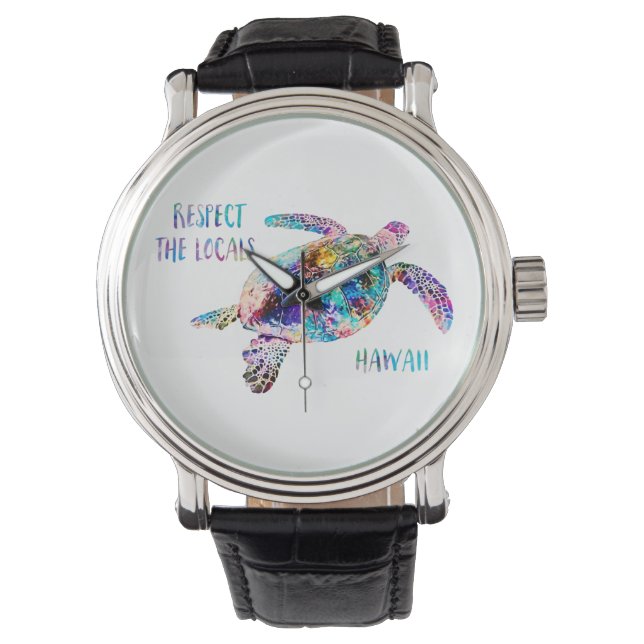 Montre Respectez la citation de la tortue marine locale T (devant)