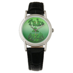 Montre Respire, Écrite En Vert,