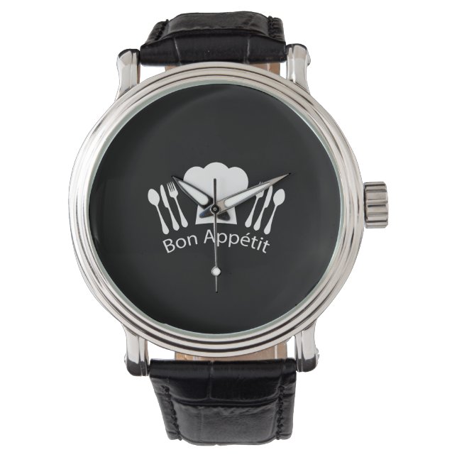 Montre Restaurant Français Chefs Casquette pour Gourmet (devant)