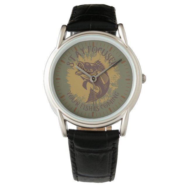 Montre Rester concentré | Poisson basse (devant)