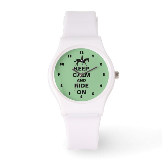 Montre Restez calme et promenez-vous à cheval (Recto)