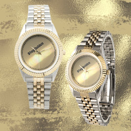 Montre Restez doré avec une touche de glamour Personnalis