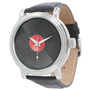 Montre Retourner dans le temps - Enregistrement de vinyle