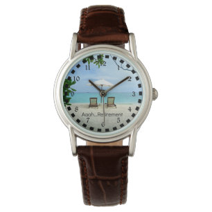 Montre Retraite, une journée à la plage