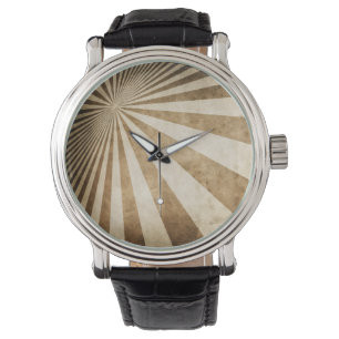 Montre Rétro arrière - plan de motif de rayure