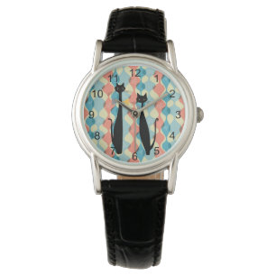 Montre Retro Atomique Moyen Siècle Moderne MCM Cool Chat