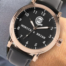 Montre Retro Monogram a perfect Romantic Couple Gift