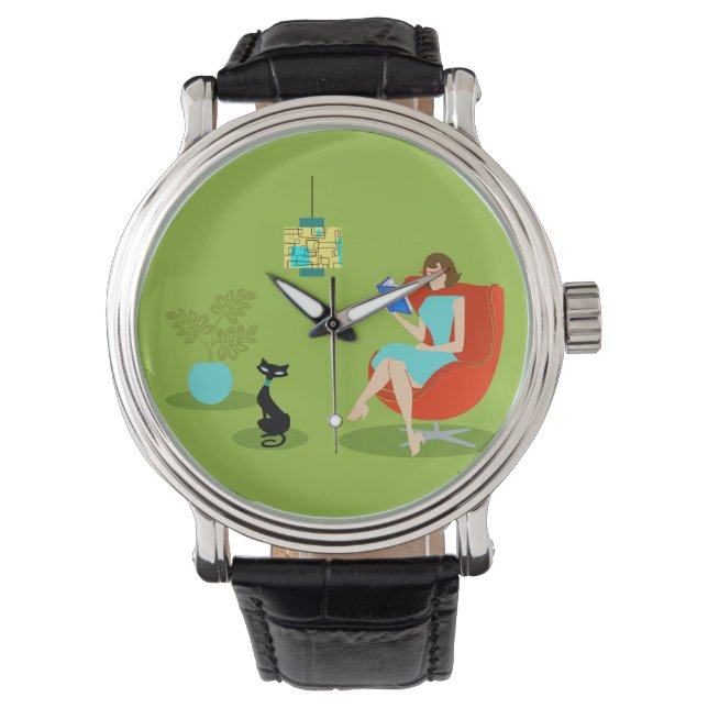 Montre Retro Reading Woman Watch (devant)