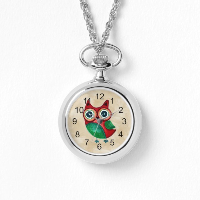 Montre Retro Rustic Custom Owl (Recto)