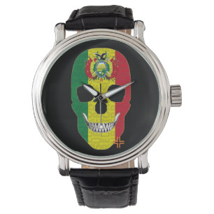 Montre REUNIONES Bolivie reloj hombre correa cuero