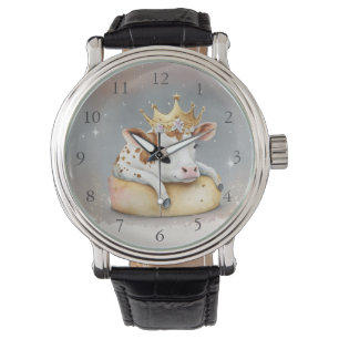 Montre Rêve de vache royale sur le trône de fromage