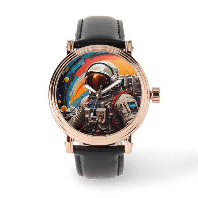 Montre Reverie cosmique : astronaute (Recto)