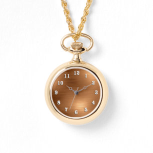Montre Revêtement de cuivre brossé