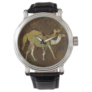 Montre rêveuse de damassé de chameaux