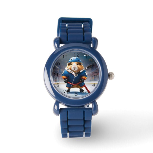 Montre "Rink Rookie : Le Cochon De Guinée pour le hockey  (Recto)