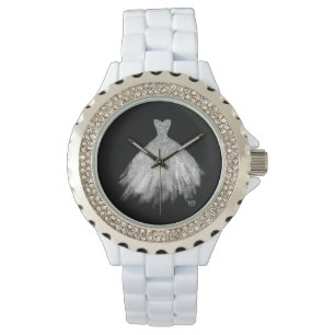 Montre *~* Robe de Mariage Mariage Glittler Argent