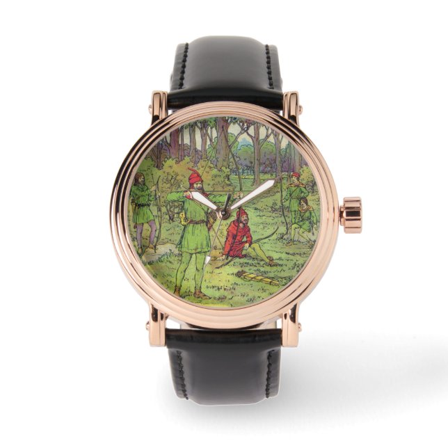 Montre Robin des Bois dans la forêt (Recto)
