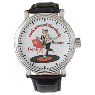 Montre Rock personnalisé autour de l'horloge, Retro Jive