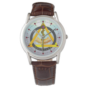 Montre RODE DU SYMBOLE DE DENTISSE ASCLEPIUS DENTISTE, bl