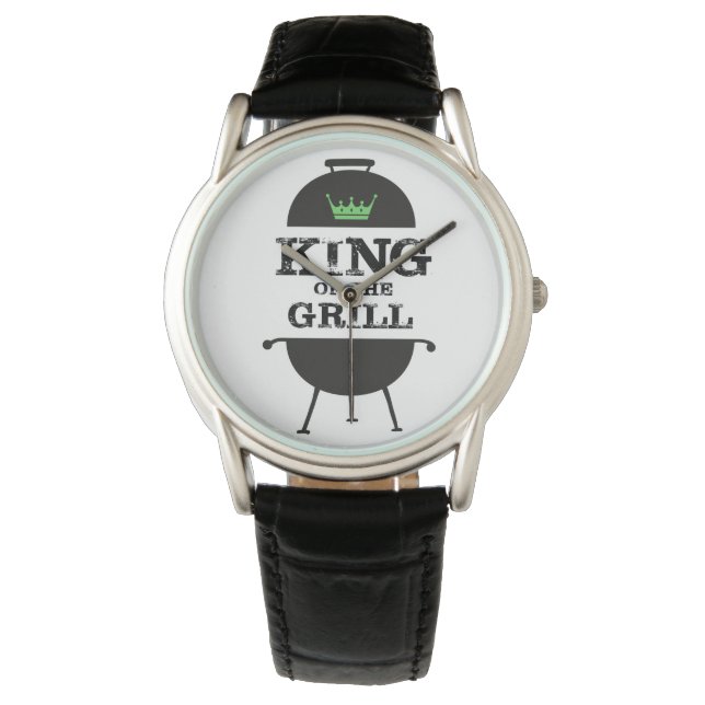 Montre Roi Du Grill, Couronne Verte Noire (devant)