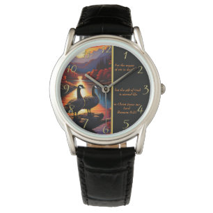 Montre Romains 6:23 Église Blanche or