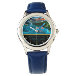 Montre Romains 6:23 lac de montagne or