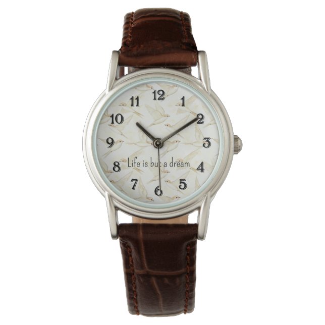 Montre Romantic life is but a dream birds   (devant)
