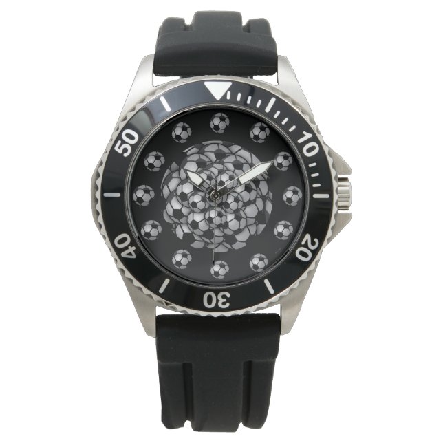 Montre ronde de la saison de football (devant)