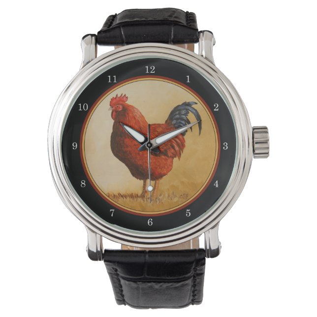 Montre Rooster chicken de Rhode Island (devant)