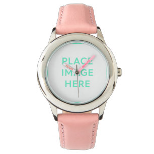 Montre rose acier inoxydable
