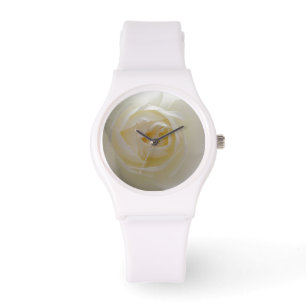 Montre Rose blanche Montres poignet Rose romantiqu