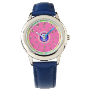 Montre rose bleu