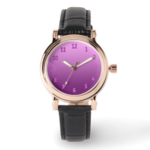 Montre Rose de couleur dégradant simple