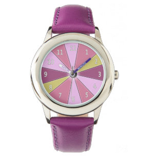 Montre Rose de la roue de couleur