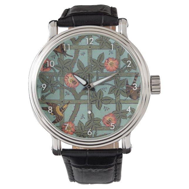 Montre Rose d'Escalades & Petit Oiseau, William Morris (devant)