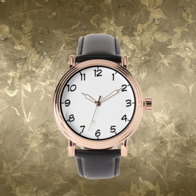 Montre Rose Gold Vintage Watch pour hommes bracelet en cu (Créateur téléchargé)
