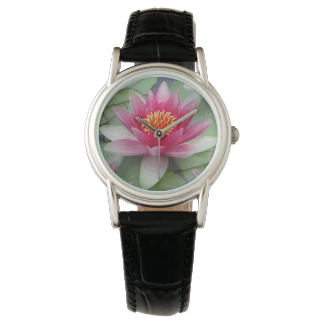 Montre Rose Lotus Water Lily (devant)
