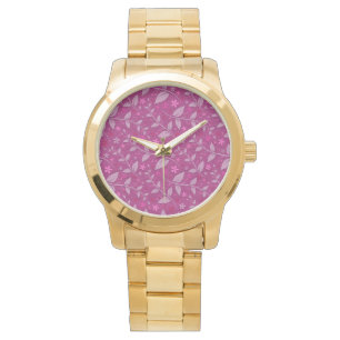 Montre Rose Moderne Élégant Populaire Floral