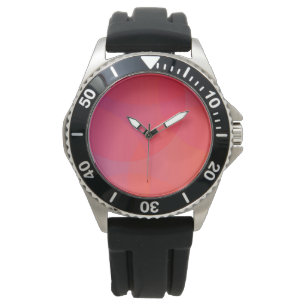 Montre rose, orange, moderne, simple, cool, art tendance