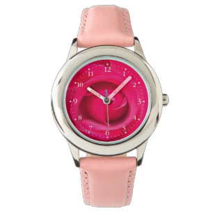 Montre Rose rouge romantique