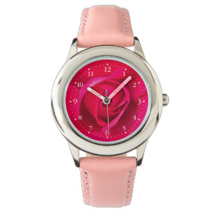 Montre Rose rouge romantique v2