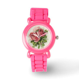 Montre Roses d'antiquités vintages
