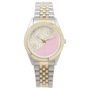 Montre Roses d'or rose