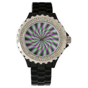 Montre Roue à rotation néon