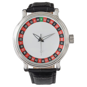 Montre roue de roulette de casino