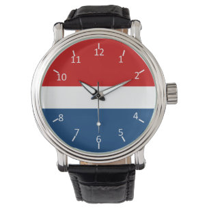 Montre Rouge blanc et bleu
