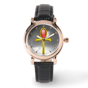 Montre ROUGE TALISMAN, Pierre de rubis, Blanc gris